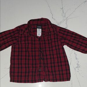 Holiday Editions Kids Red and Black Checkered Shirt